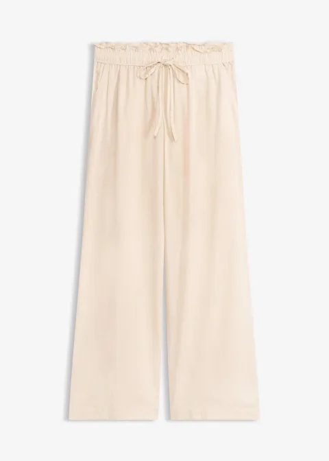 Pantalon palazzo en matière légère et aérienne