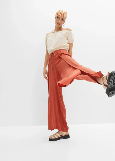 Pantalon fluide en viscose