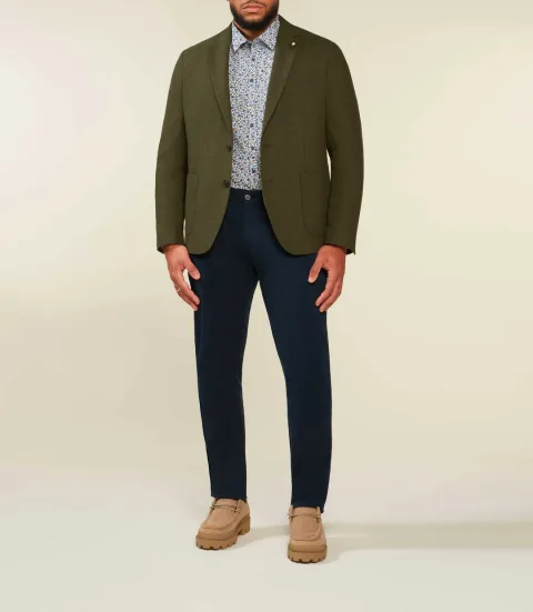 IZAC - Veste kaki 2 boutons poches plaquées DOLCEBT