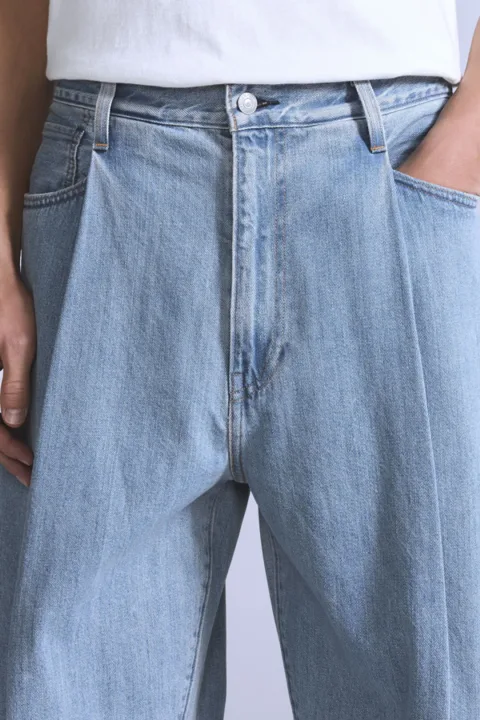 Levi's Jean Wide Leg Crop À Pinces - Homme - Délavage Clair / MOJ Al Paso - 36X30