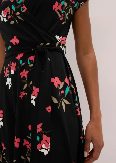 Robe en jersey style portefeuille
