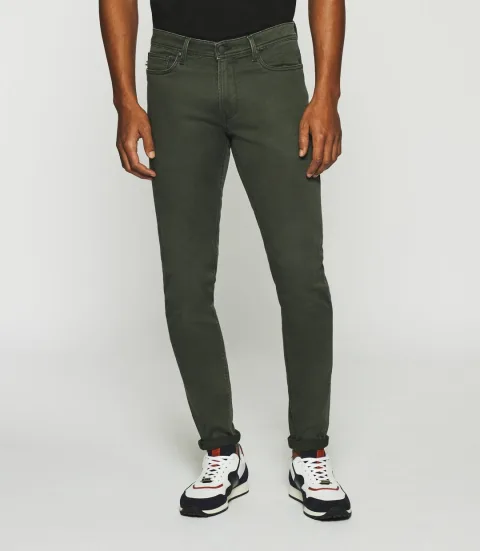 IZAC - Jean super slim en maille kaki TOUPIE
