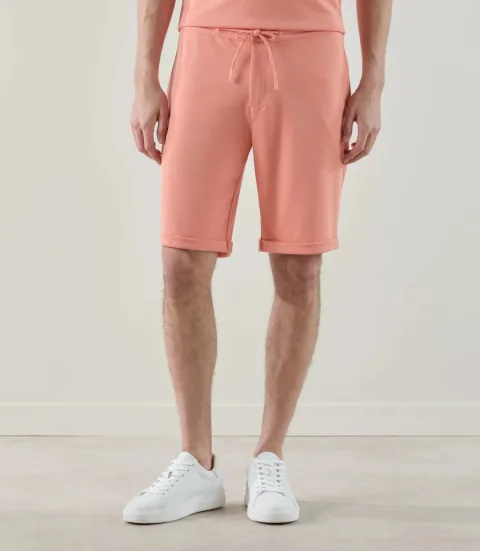 IZAC - Bermuda en maille orange