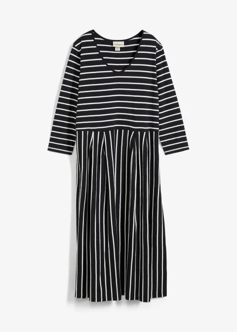 Robe midi en jersey coton