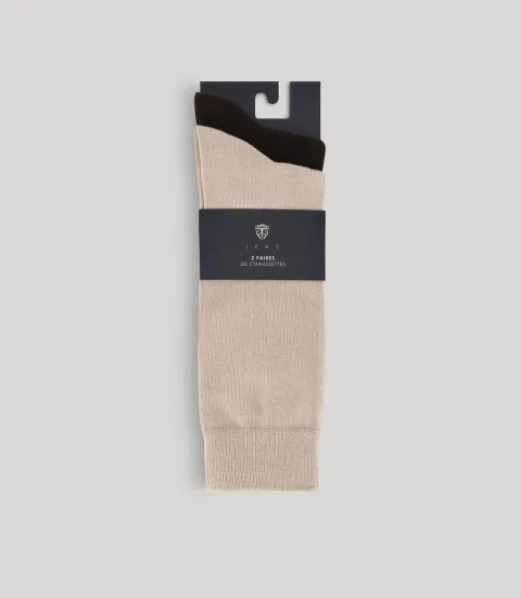 IZAC - Pack de chaussettes beige