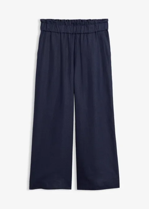Pantalon large, longueur mollet