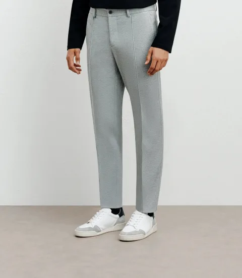 IZAC - Pantalon ville en maille gris