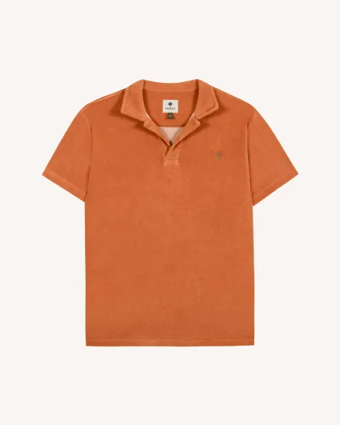 Polo brique clair coton - ZONZA
