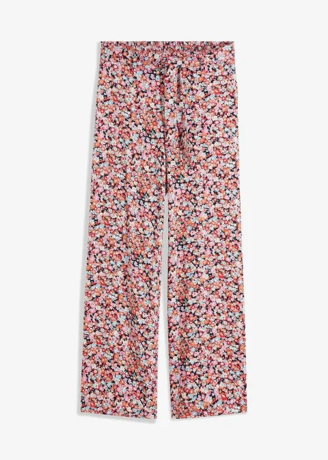 Pantalon 100% viscose, taille élastiquée