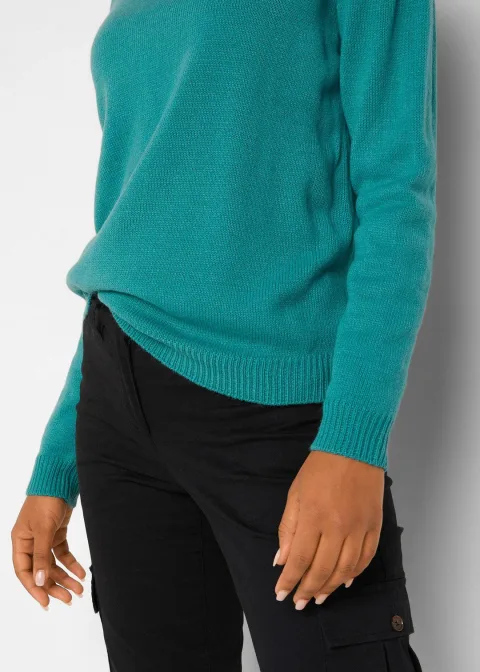 Pull col rond en maille