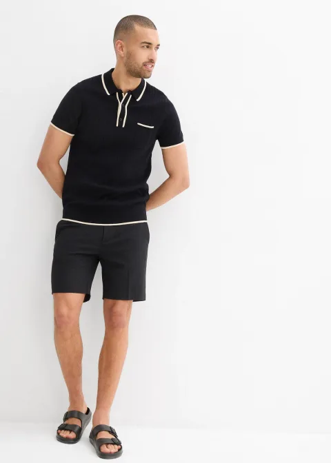 Polo à détails contrastants