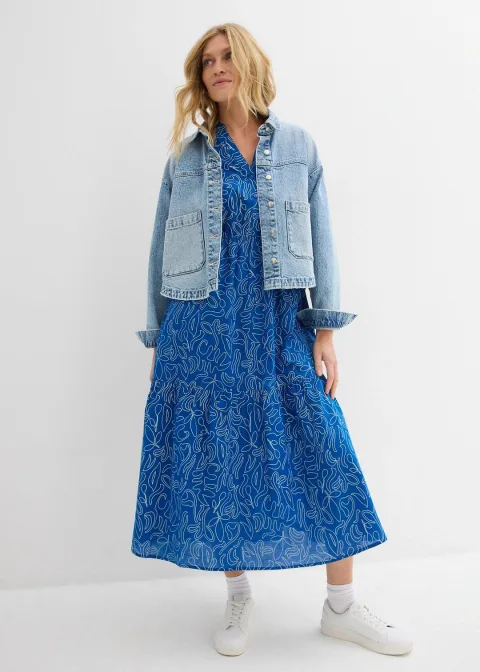 Robe midi ample, 100% coton