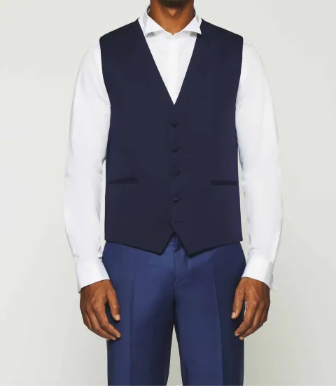IZAC - Gilet de costume bleu JOLIE