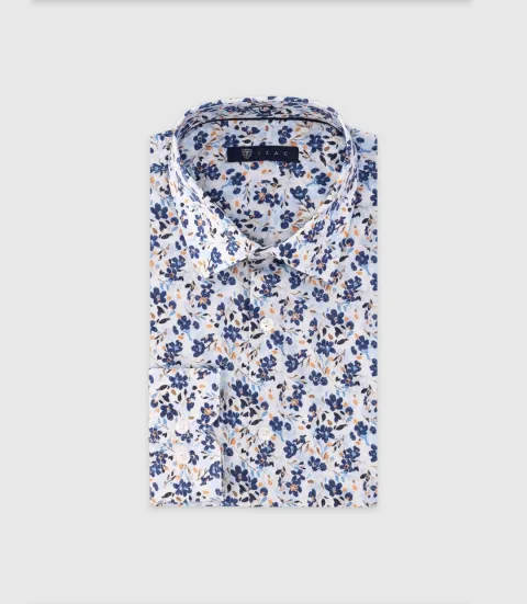 IZAC - Chemise ajustée ciel