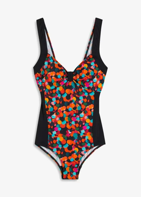 Maillot 1 pièce à empiècements contrastants