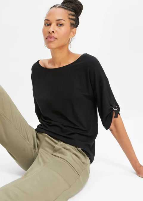 T-shirt à encolure bateau