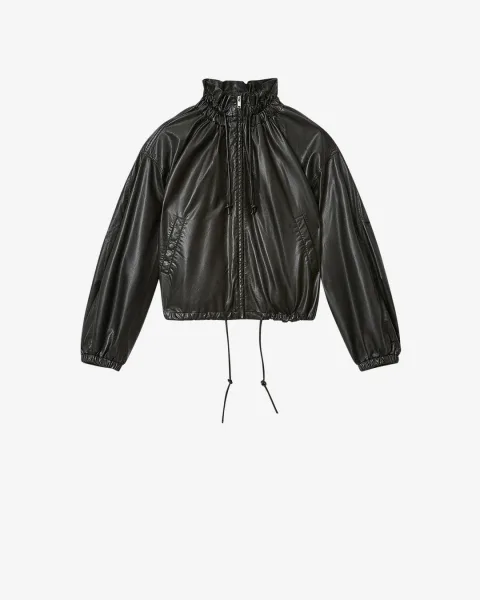 Veste Neela Façon Cuir - Femme - Noir - Taille 42 - Marant Étoile