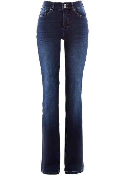 Jean bootcut taille mi-haute, sculptant