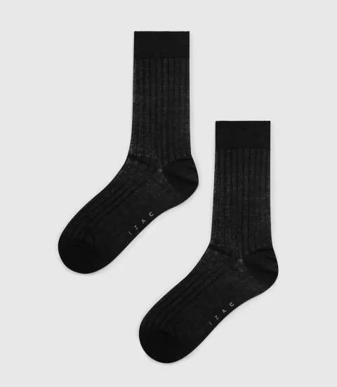IZAC - Pack de chaussettes uni noir