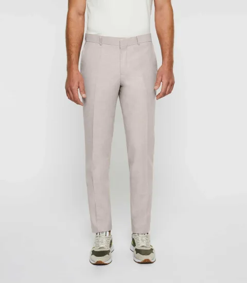 IZAC - Pantalon ville en lin rose ''Bcalice''