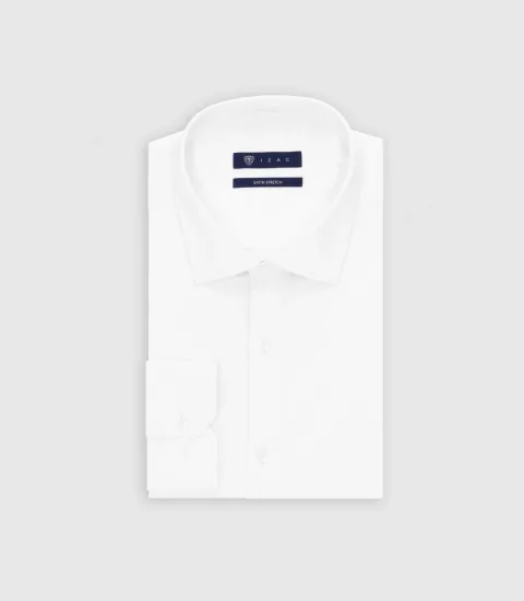 IZAC - Chemise ville en coton blanche