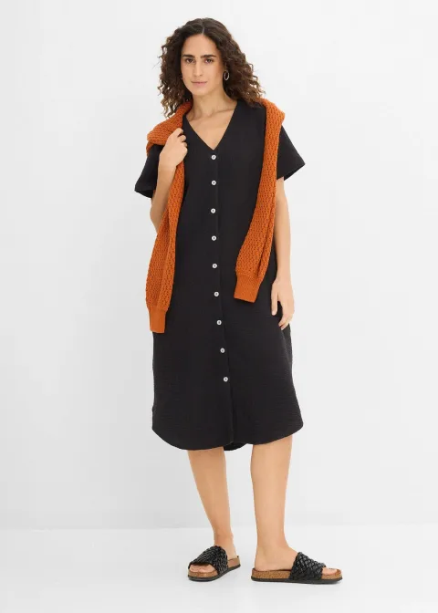Robe chemise en gaze de coton douce
