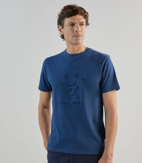 IZAC - T-shirt à manches courtes marine