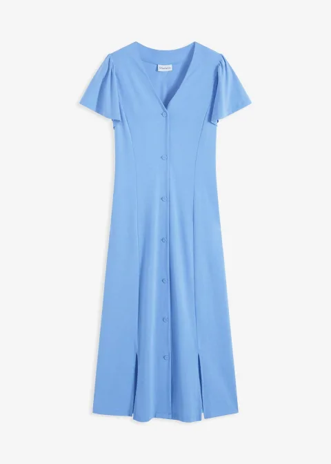Robe fendue en jersey