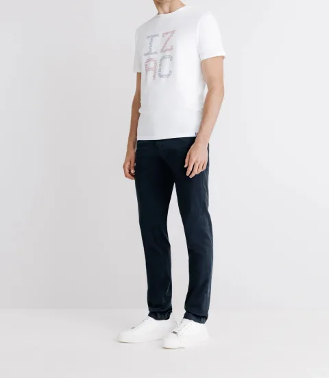 IZAC - T-shirt avec écriture au centre blanc