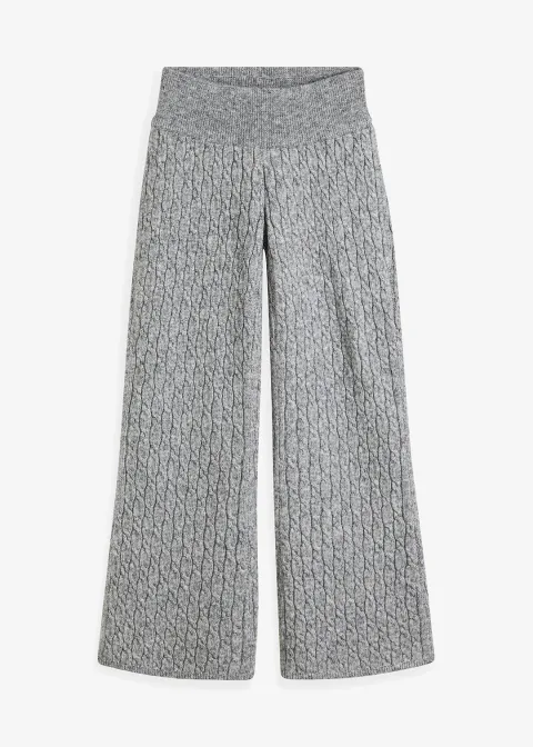 Pantalon en maille torsadée