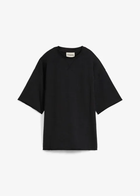 T-shirt long en sweat 100% coton