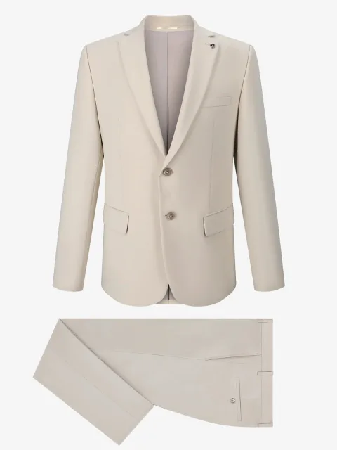 IZAC - Costume 3 pièces de cérémonie beige