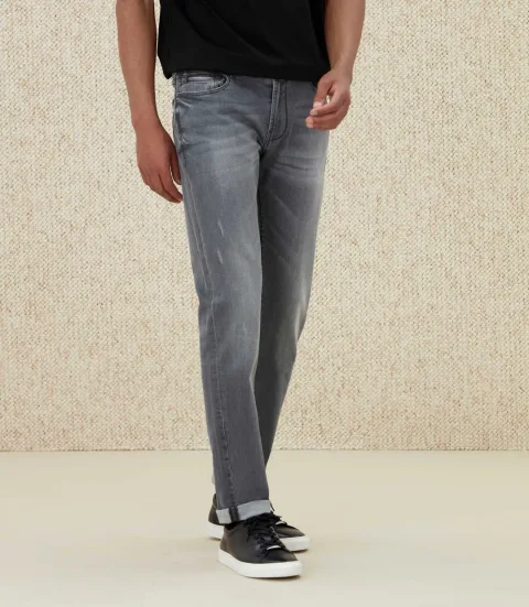 IZAC - Jean effet usé gris ''Raphael''