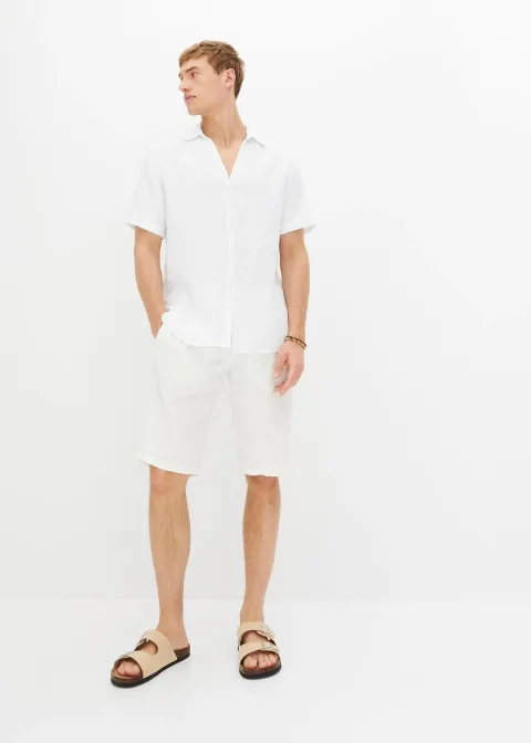 Chemise manches courtes en mousseline