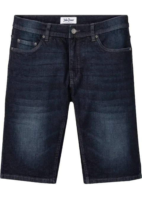Bermuda en jean extensible avec entrejambe renforcé, regular