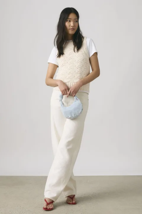 Levi's Débardeur Maille Crochet Hope - Femme - Blanc / Pristine Cotton - XS