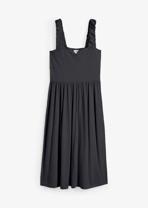 Robe légèrement évasée en jersey coton et viscose