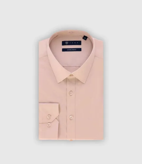 IZAC - Chemise ville beige MALTE