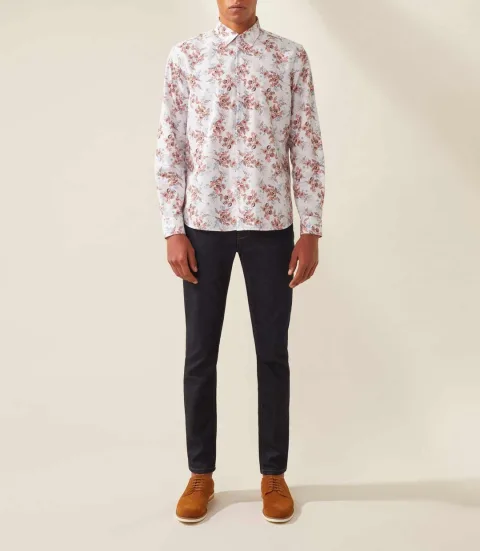 IZAC - Chemise casual rouille ''Thibo''