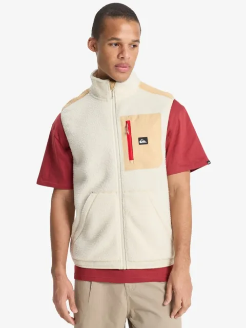 Clean Coast Gilet - Veste polaire sans manches pour Homme Blanc