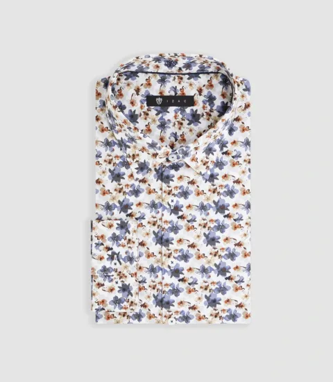 IZAC - Chemise à imprimé floral blanc ''Mae''