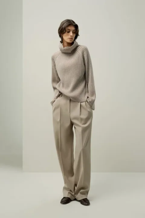 LILYSILK Pull À Col Roulé En Laine-Cachemire Col Roulé Toast M