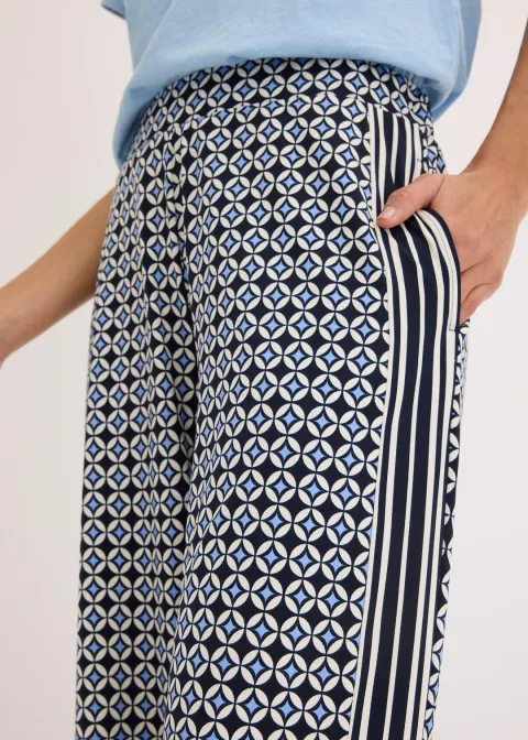 Pantalon en jersey au motif minimaliste