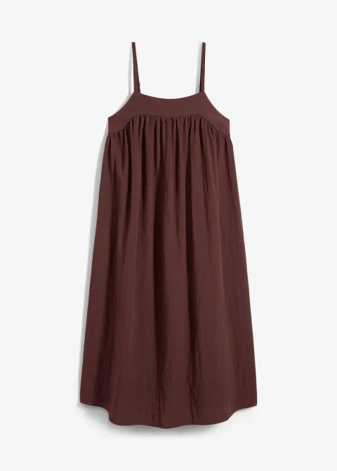 Robe à fines bretelles en viscose mélangée