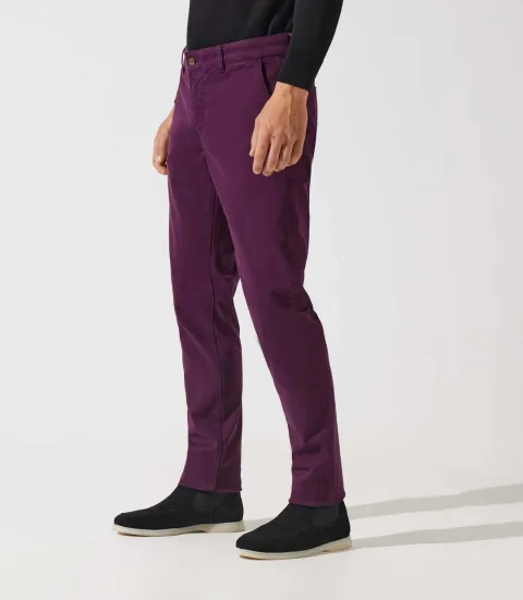 IZAC - Pantalon chino violet VALOR