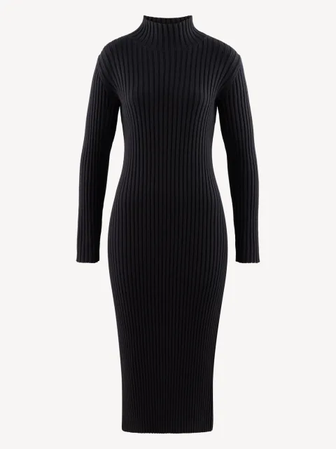 Robe en tricot noir - XL