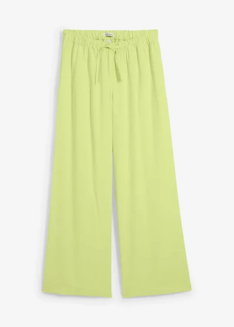 Pantalon large en viscose fluide