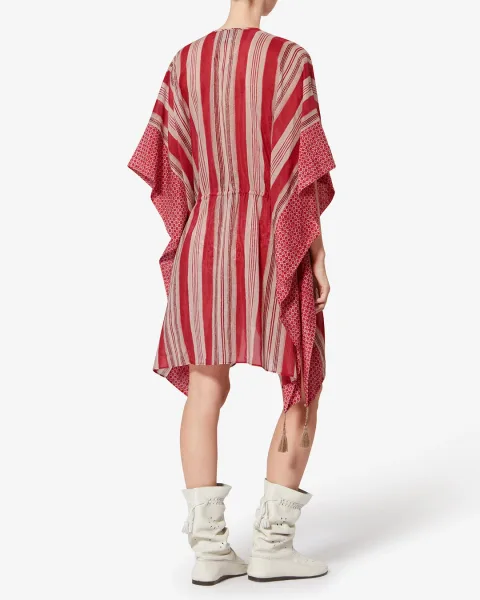 Kaftan Loreliz - Femme - Rouge - Taille - Isabel Marant - Collection Été Femme - Nouvelle Collection Capsule High Summer