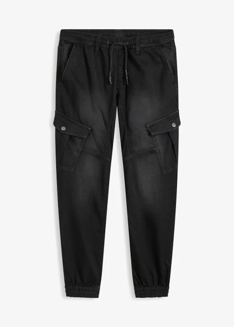 Jean jogger droit avec poches cargo, regular