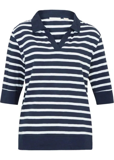 Polo en mélange coton-viscose